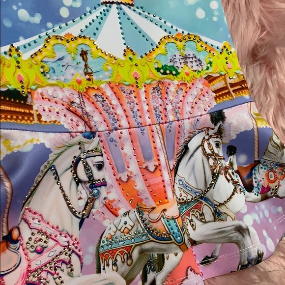 NWT - Baby Sara - Rhinestone Carousel Dress - Picture 4 of 4